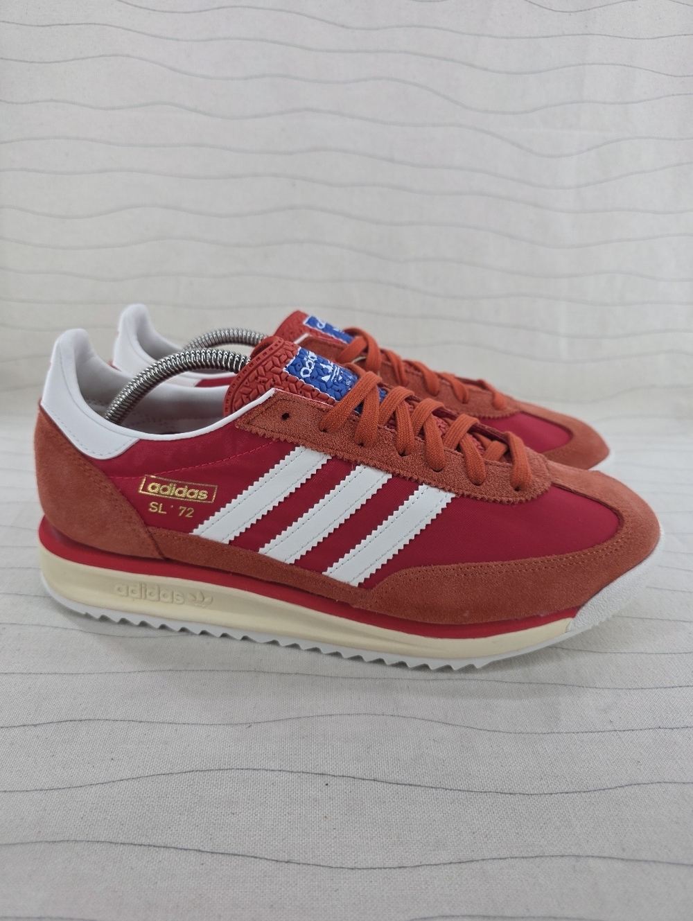 Adidas Mens Originals SL 72 RS Red White/Pure Ruby Sneakers Shoes JH8642 Sz 9.5